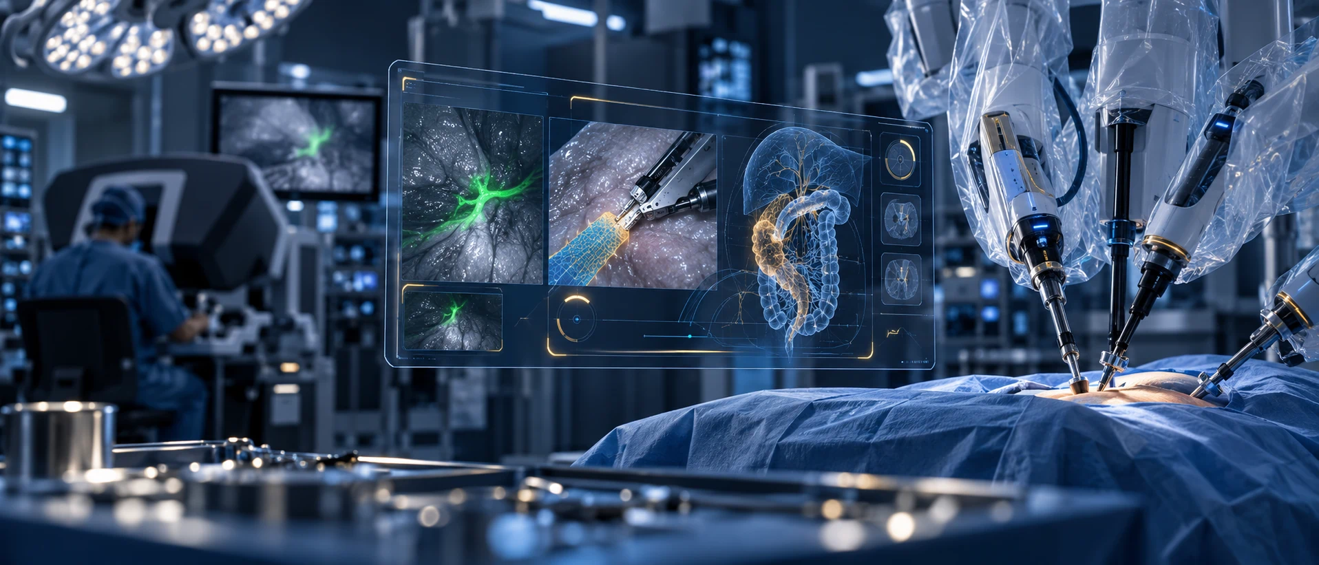 Cirugía robótica con capas digitales de inteligencia artificial y fluorescencia intraoperatoria